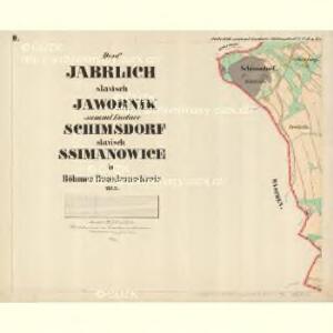 Schimsdorf (Ssimanowice) - c7726-1-002 - Kaiserpflichtexemplar der Landkarten des stabilen Katasters