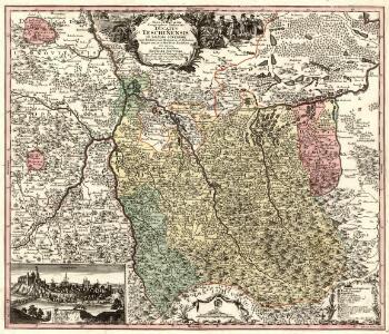 Nova et accurata Geographica Delineatio Ducatus Teschenensis in Silesia Superiore