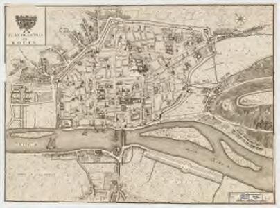 Plan de la ville de Roüen