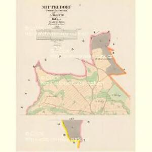 Mitteldorf (Prostředniwes) - c6138-1-001 - Kaiserpflichtexemplar der Landkarten des stabilen Katasters
