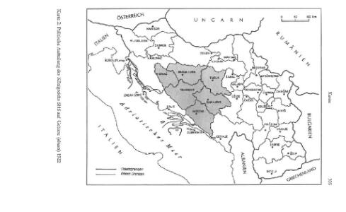 Politische Aufteilung des Königreichs SHS auf Gebiete (oblasti) 1922