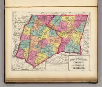 Topographical atlas of Maryland: counties of Carroll and Frederick.