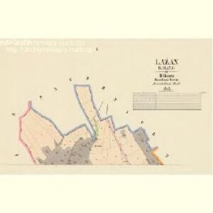 Lažan (Lažana) - c3830-1-001 - Kaiserpflichtexemplar der Landkarten des stabilen Katasters