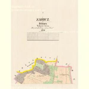 Zařicz - c9149-1-001 - Kaiserpflichtexemplar der Landkarten des stabilen Katasters