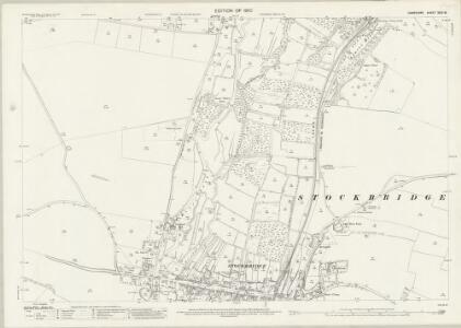Hampshire and Isle of Wight XXXI.16 (includes: Houghton; Leckford; Longstock; Stockbridge) - 25 Inch Map