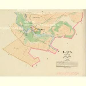 Lobes - c4189-1-002 - Kaiserpflichtexemplar der Landkarten des stabilen Katasters