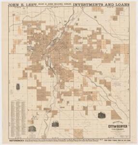 Rollandet's map of the city of Denver, Colorado