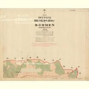 Beneschau - c0113-2-002 - Kaiserpflichtexemplar der Landkarten des stabilen Katasters