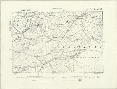 Carmarthenshire XV.SE - OS Six-Inch Map