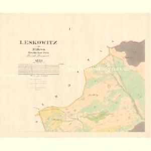 Leskowitz - m1494-1-001 - Kaiserpflichtexemplar der Landkarten des stabilen Katasters