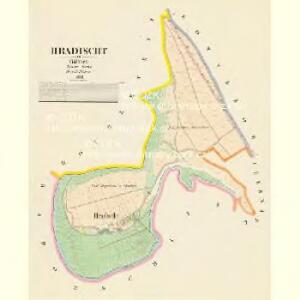 Hradischt - c2313-1-001 - Kaiserpflichtexemplar der Landkarten des stabilen Katasters