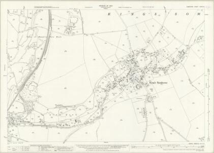 Hampshire and Isle of Wight XXXIX.12 (includes: Ashley; Houghton; Kings Somborne) - 25 Inch Map