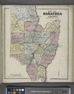 Map of Saratoga County