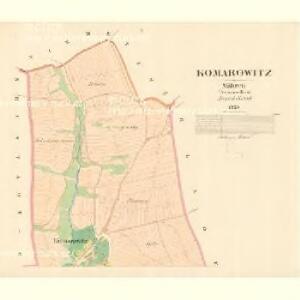 Komarowitz - m1257-1-001 - Kaiserpflichtexemplar der Landkarten des stabilen Katasters