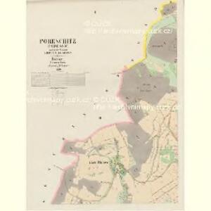 Poreschitz (Poressic) - c6025-1-001 - Kaiserpflichtexemplar der Landkarten des stabilen Katasters