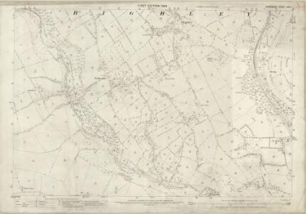 Shropshire LXXIV.1 (includes: Alveley; Highley; Kinlet) - 25 Inch Map