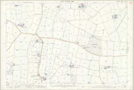 Suffolk XXXIX.9 (includes: Bramfield; Darsham; Sibton; Yoxford) - 25 Inch Map