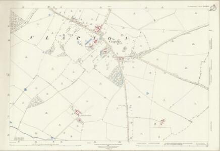 Northamptonshire XXVII.10 (includes: Brington and Molesworth; Clopton) - 25 Inch Map