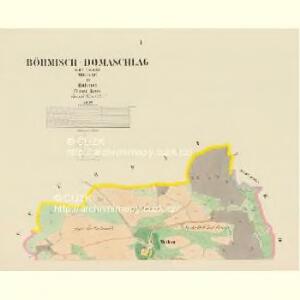 Böhmisch-Domaschlag - c1425-2-001 - Kaiserpflichtexemplar der Landkarten des stabilen Katasters