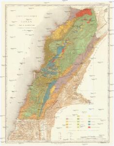 Carte géologique du Liban