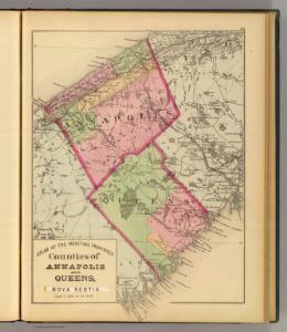 Annapolis, Queens counties, N.S.