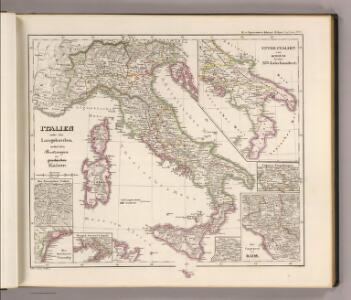 Italien under den Langobarden, nebst den Besitzungen der griechischen Kaiser.