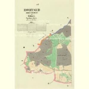 Horysed (Horysedlo) - c2186-1-002 - Kaiserpflichtexemplar der Landkarten des stabilen Katasters