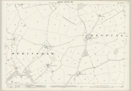 Essex (1st Ed/Rev 1862-96) XI.12 (includes: Castle Hedingham; Gestingthorpe) - 25 Inch Map