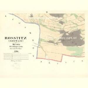 Rosstitz (Rostani) - m2623-1-004 - Kaiserpflichtexemplar der Landkarten des stabilen Katasters