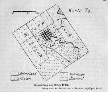 Gemarkung von Biled 1770