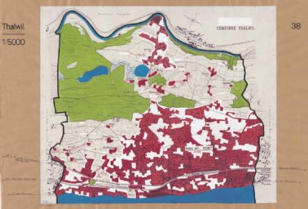 Thalwil: Definition der Siedlungen für die eidgenössische Volkszählung am 01.12.1960; Siedlungskarte Nr. 38