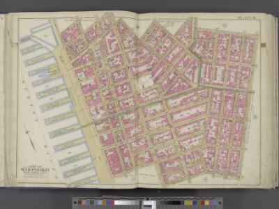 Manhattan, Double Page Plate No. 9 [Map bounded by Charles St., W. 3rd St., S. 5th Ave., Broome St., Hudson River]