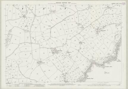 Cornwall LXVI.5 (includes: Veryan) - 25 Inch Map