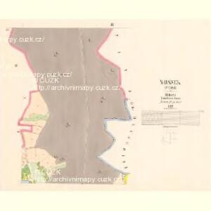 Wossek (Wosek) - c5525-1-003 - Kaiserpflichtexemplar der Landkarten des stabilen Katasters