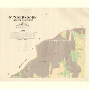 Gundersdorf (Grundrabowice) - m0651-1-001 - Kaiserpflichtexemplar der Landkarten des stabilen Katasters