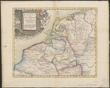 Naauwkeurige kaart van het oude Nederland en eenige aangrenzende gewesten.