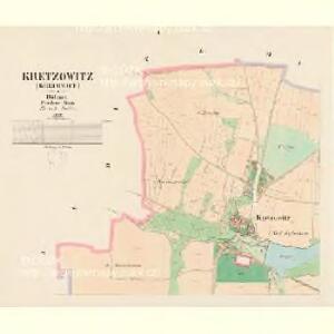 Kretzowitz (Krečowice) - c3610-1-001 - Kaiserpflichtexemplar der Landkarten des stabilen Katasters