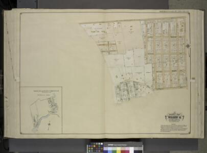 Queens, Vol. 1, Double Page Plate No. 23; Part of     Ward 4; Jamaica; [Map bounded by Rockaway Plank road, Three Mile Mill Road, Old  South Road; Including Smith St., Sidney St., Lewis St., Bank St., Bedford St.];  Sub Plan From Plate 17, Book 6, Pla