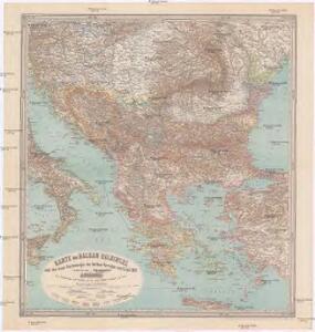 Karte der Balkan Halbinsel
