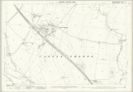 Northamptonshire LXI.3 (includes: Castlethorpe; Cosgrove; Hanslope; Haversham Cum Little Linford) - 25 Inch Map