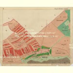 Millowitz - m1808-1-001 - Kaiserpflichtexemplar der Landkarten des stabilen Katasters