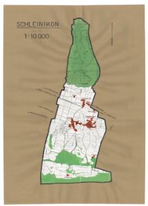 Schleinikon: Definition der Siedlungen für die eidgenössische Volkszählung am 01.12.1950; Siedlungskarte