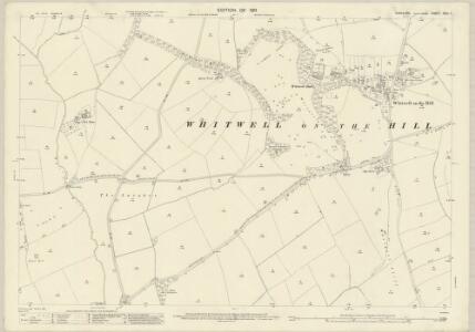 Yorkshire CXLI.7 (includes: Bulmer; Crambe; Foston; Whitwell On The Hill) - 25 Inch Map