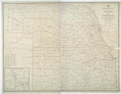 Post route map of the states of Kansas and Nebraska : showing post offices with the intermediate distances and mail routes in operation on the 1st of December, 1900 / published by order of Postmaster General Charles Emory Smith under the direction of A.