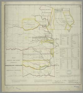 Map showing the lands assigned to emigrant Indians west of Arkansas & Missouri / prepared at the Topographical Bureau Feby. 23d, 1836, [by] R. Jones, Adj. Gene.