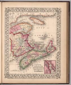 County map of Nova Scotia, New Brunswick, Cape Breton Id., and Pr. Edward's Id.