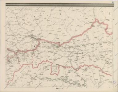 Post und Eisenbahnkarte der Österreichisch-Ungarischen Monarchie